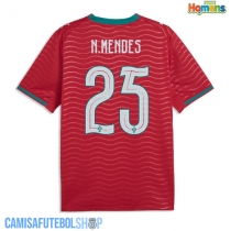 Camisa de time de futebol Portugal Nuno Mendes #25 Replicas 1º Equipamento Mundo 2026 Manga Curta